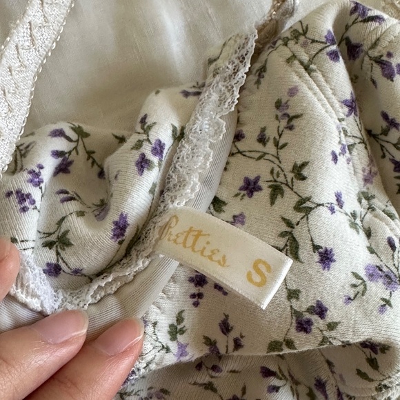 RARE Pretties Venice Cou cou intimates vibes purple and green floral tank S - Picture 2 of 8